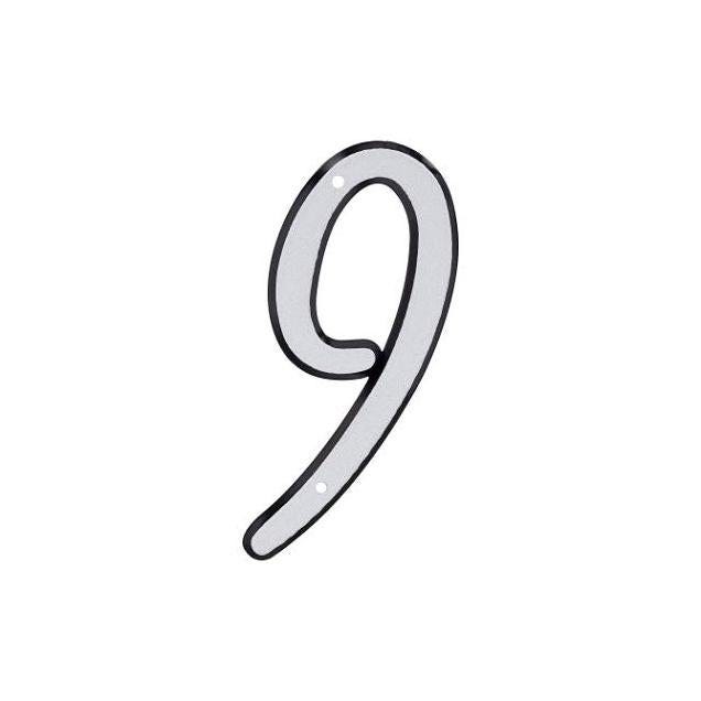 Hillman 4 In. Reflective Plastic Number 9