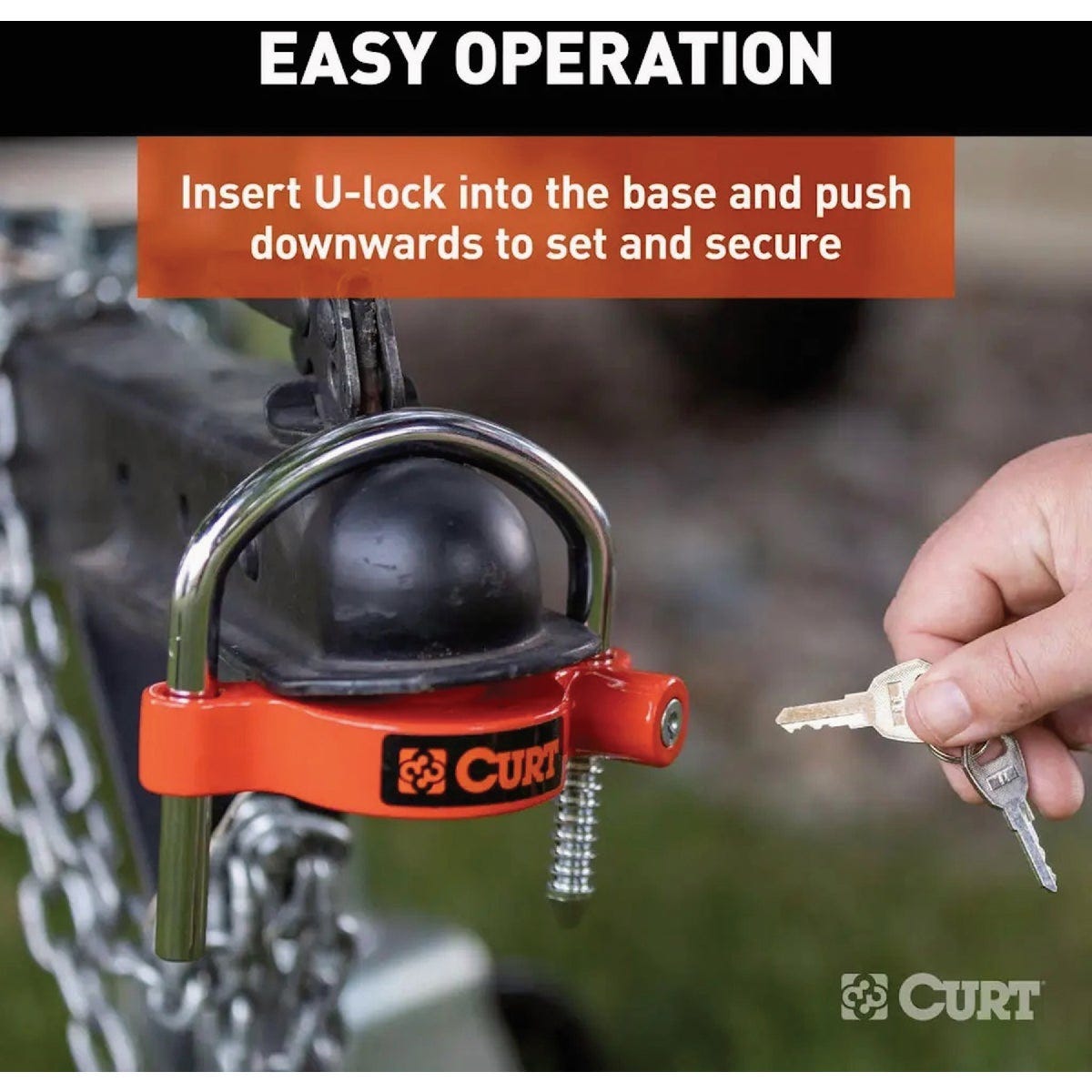 CURT 1-7/8 to 2-5/16 In. Universal Trailer Coupler Lock - photo 5