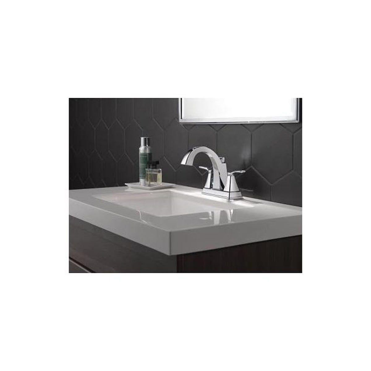 Delta Flynn Chrome 2-Handle 4 In. Centerset Bathroom Faucet - photo 2