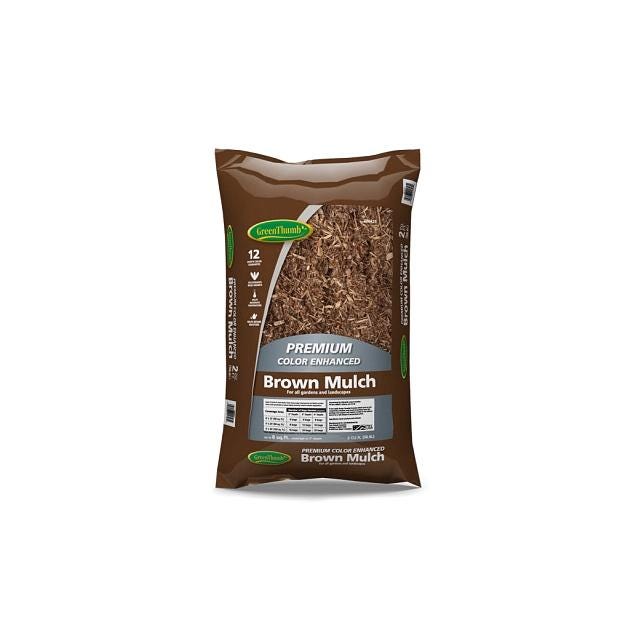 Green Thumb 2 Cu. Ft. Premium Color Enhanced Brown Mulch