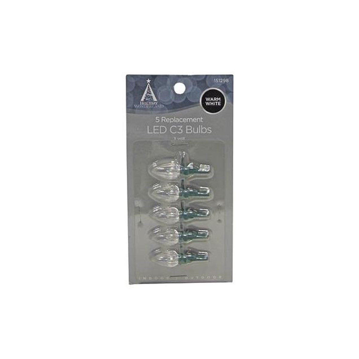 Holiday Wonderland C3 Warm White Christmas Lights LED Replacement Bulb (5-Pack) Holiday Wonderland C3 Warm White Christmas Lights LED Replacement Bulb (5-Pack)