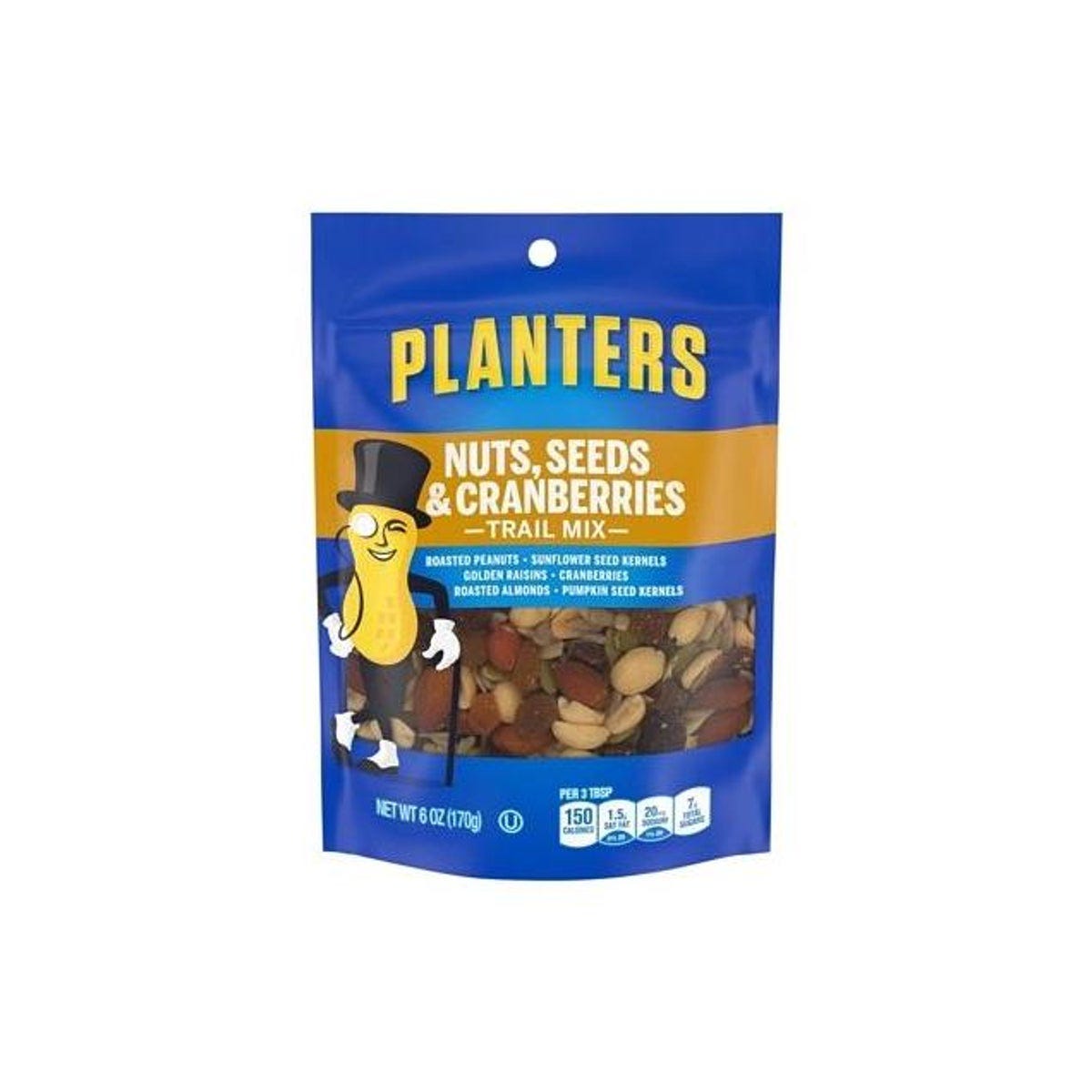 Planters 6 Oz. Nuts, Seeds, & Cranberries Trail Mix Planters 6 Oz. Nuts, Seeds, & Cranberries Trail Mix