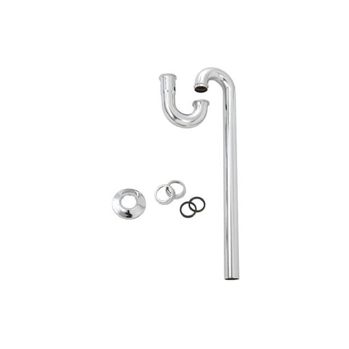 Master Plumber 1-1/4 In. OD Tube Slip Joint x 20 In. Chrome Lavatory Floor Drain S-Trap
