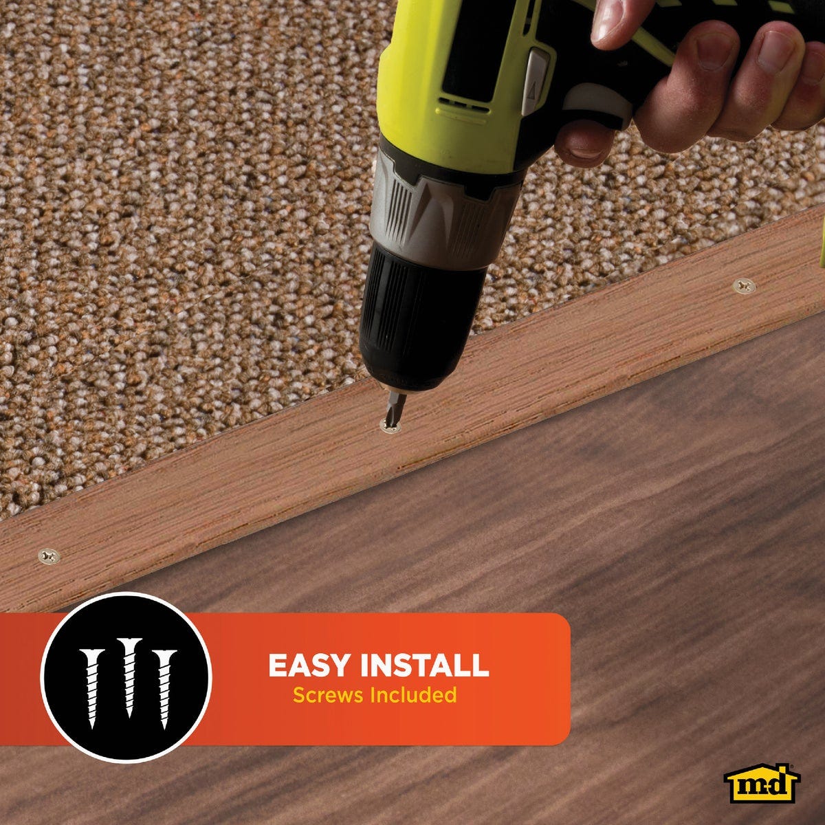 M-D Building Products 1-3/4 In. x 72 In. Unfinished Hardwood Reducer with Screws - photo 7 M-D Building Products 1-3/4 In. x 72 In. Unfinished Hardwood Reducer with Screws - photo 7