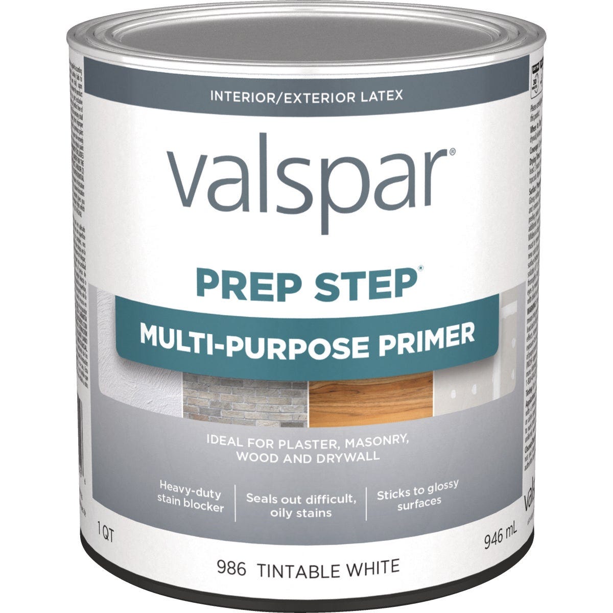 Valspar Prep Step 1 Qt. White Multi-Purpose Primer (Latex)