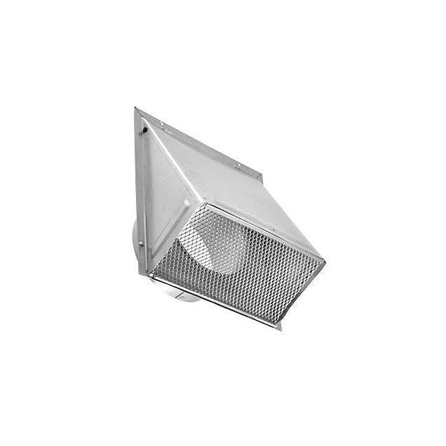 Lambro Duct Wall Cap with Spring, Aluminum, 6 In. Lambro Duct Wall Cap with Spring, Aluminum, 6 In.
