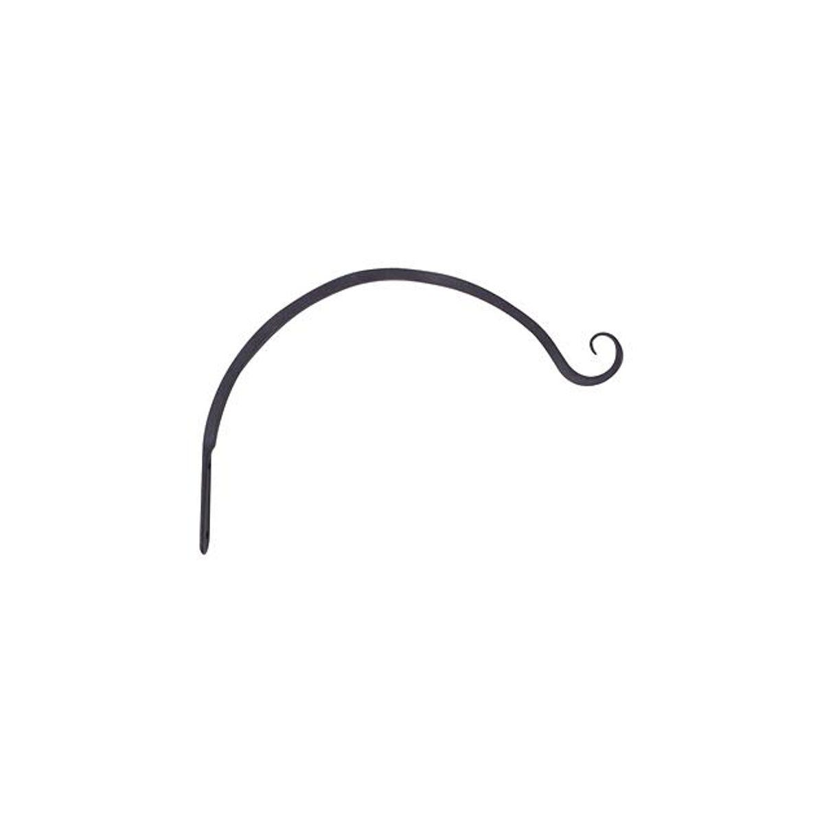 7 In. Black Curved Hanging Plant Hook