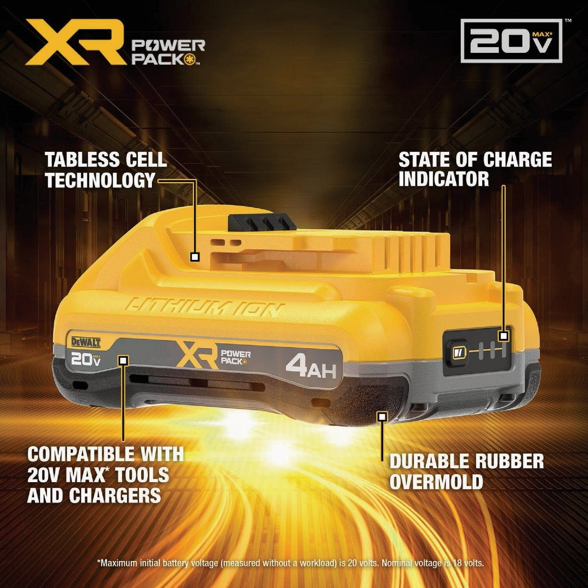 DEWALT 20V MAX XR POWERPACK 4.0 Ah Battery Pack (2-Pack) - photo 4 DEWALT 20V MAX XR POWERPACK 4.0 Ah Battery Pack (2-Pack) - photo 4