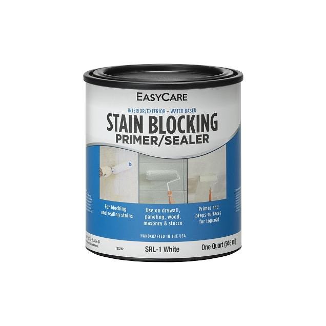 EasyCare 1 Qt. Latex White Stain-Blocking Interior/Exterior Primer Sealer EasyCare 1 Qt. Latex White Stain-Blocking Interior/Exterior Primer Sealer