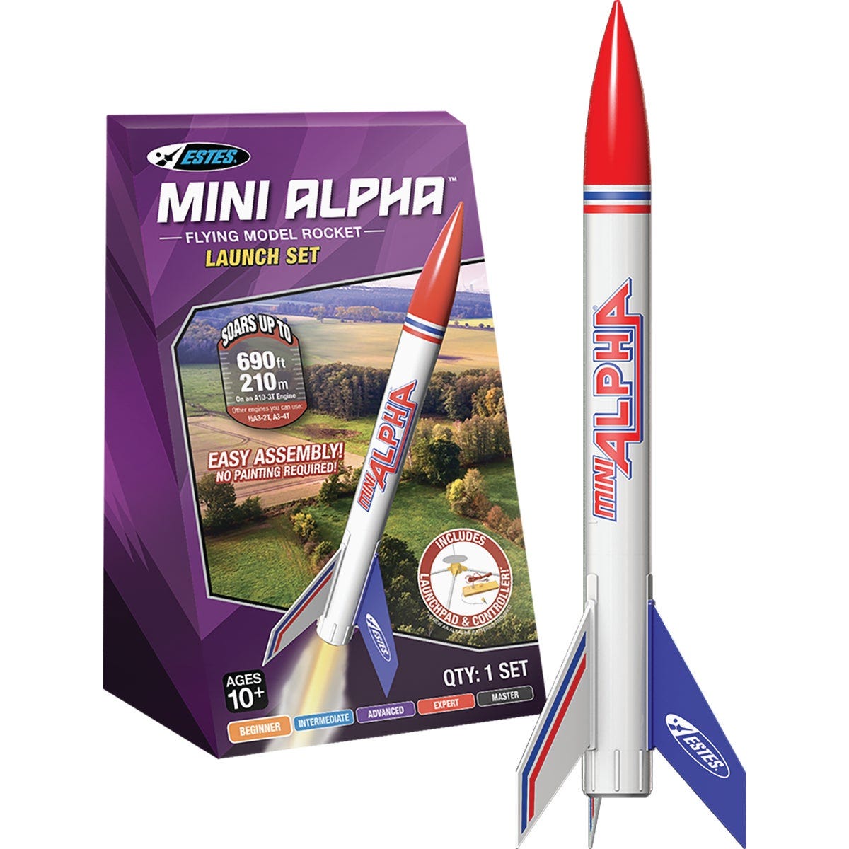 Estes Industries Mini Alpha Rocket Launch Set