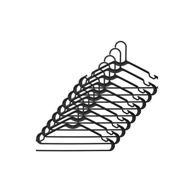 Whitmor Black Plastic Hangers (10-Pack) Whitmor Black Plastic Hangers (10-Pack)