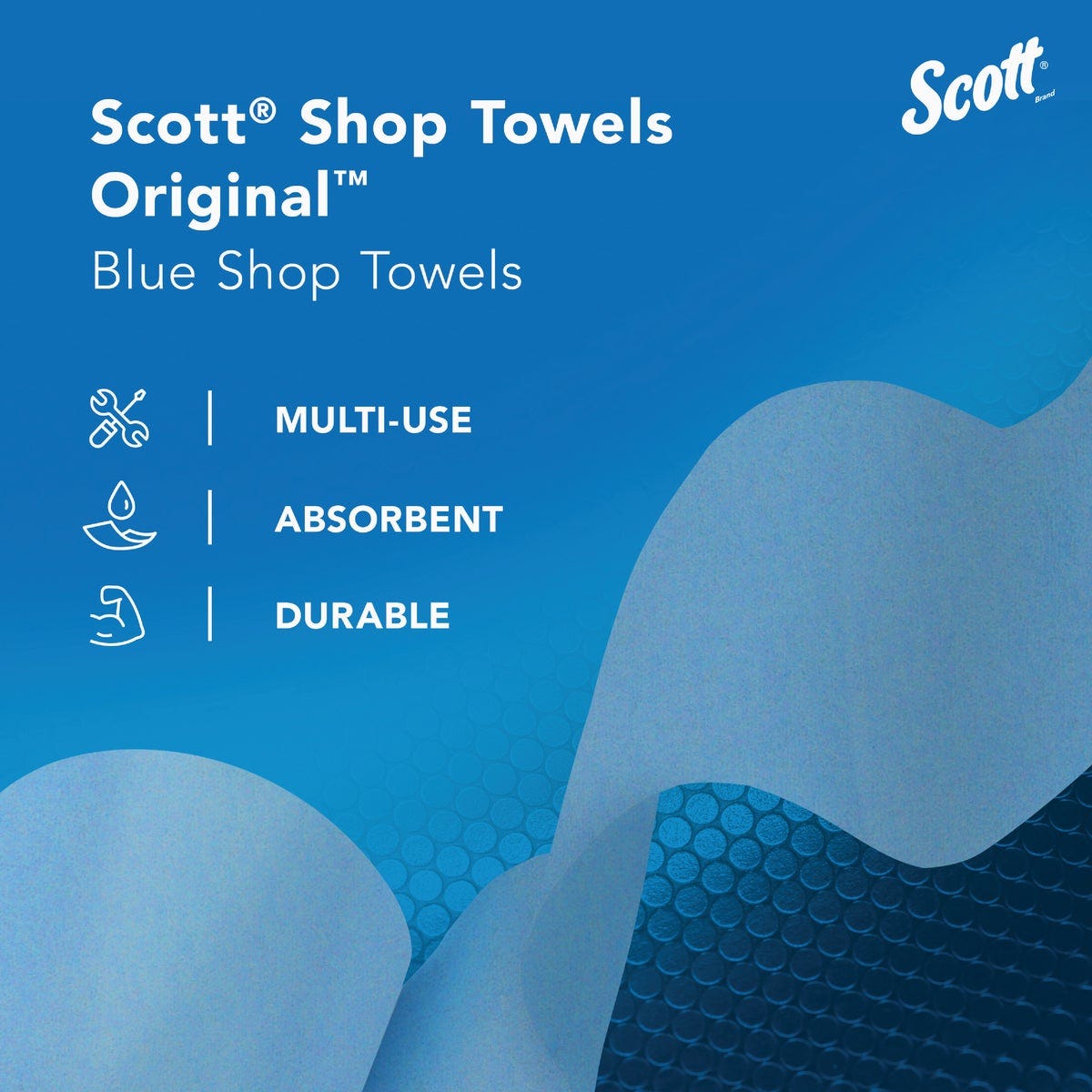 Scott 11 In. W x 9.4 In. L Disposable Original Shop Towel (55-Sheets) - photo 7