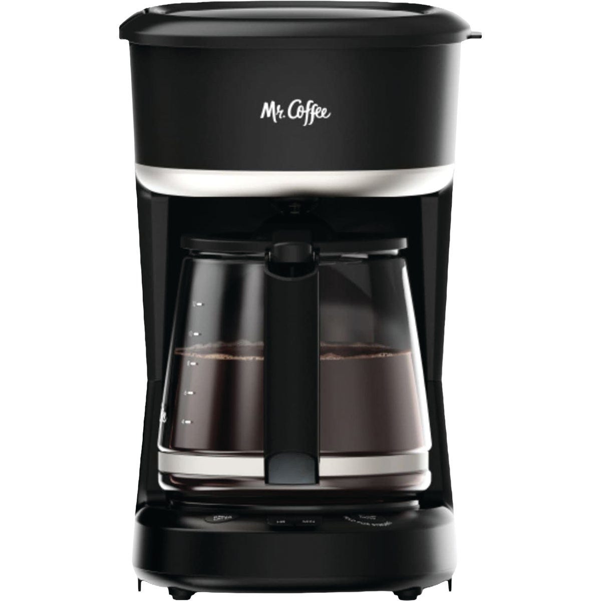 Mr. Coffee 12 Cup Black Programmable Coffee Maker with Strong Brew Mode