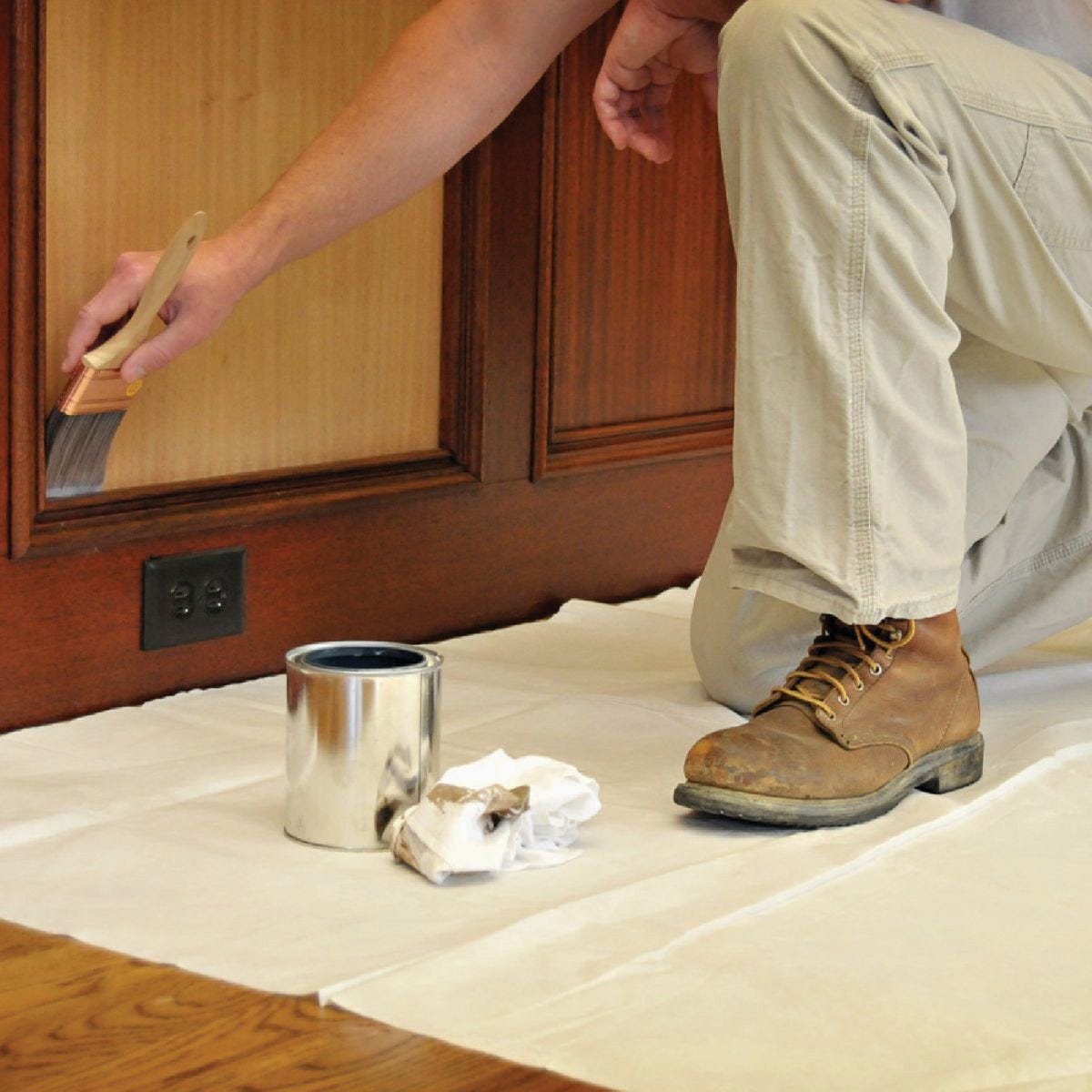 Trimaco SuperTuff 9 Ft. x 12 Ft. Paper/Poly Drop Cloth - photo 5