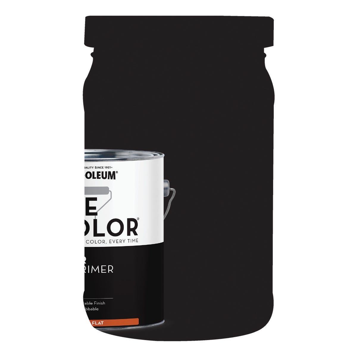 Rust-Oleum Sure Color Flat Black Interior Wall Paint and Primer, Gallon Rust-Oleum Sure Color Flat Black Interior Wall Paint and Primer, Gallon