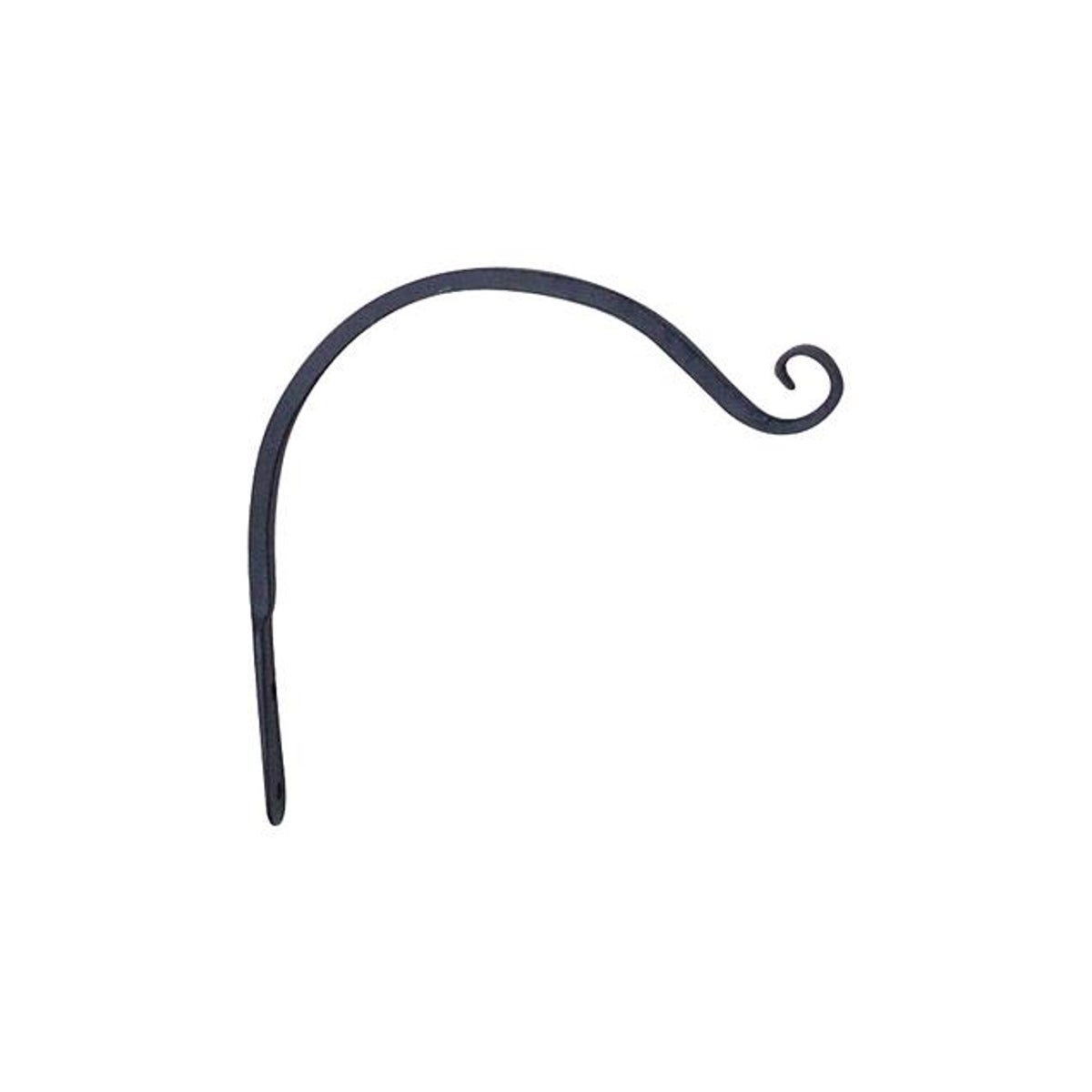 12 In. Black Curved Hanging Plant Hook