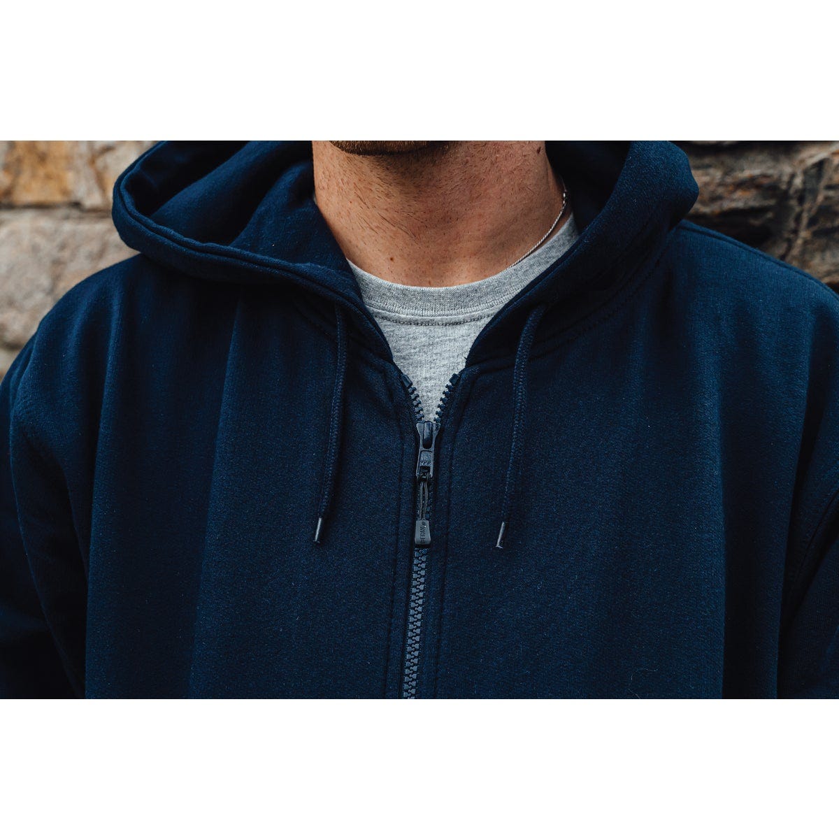 Berne Heritage Medium Navy Thermal-Lined Full-Zip Hooded Sweatshirt - photo 3