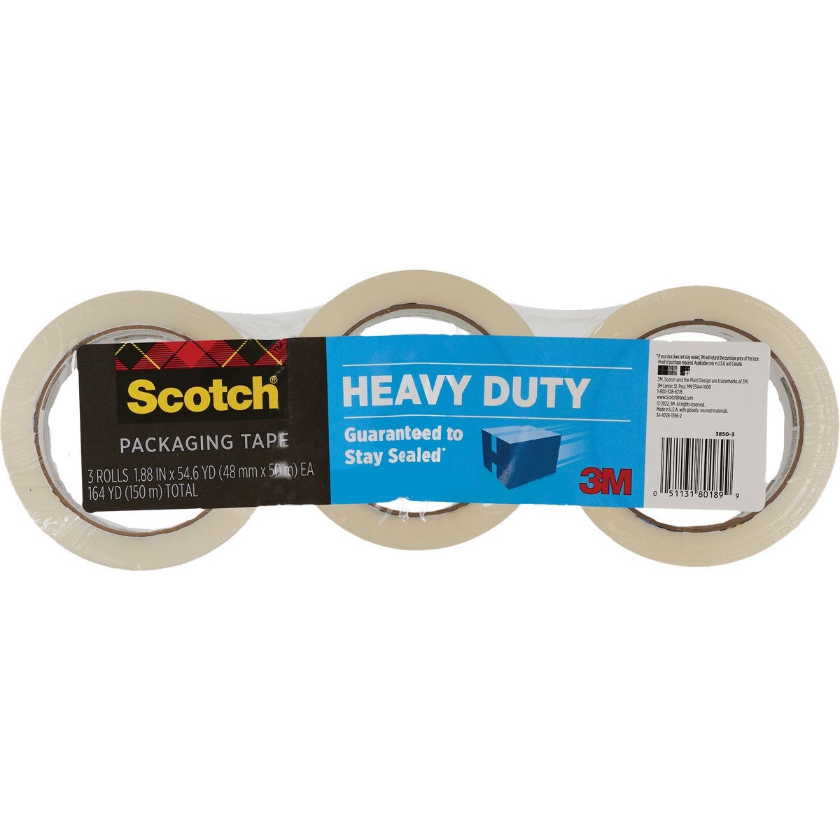 Scotch 1.88 In. x 54.6 Yd. Heavy Duty Shipping Packaging Tape (3-Pack) - photo 2 Scotch 1.88 In. x 54.6 Yd. Heavy Duty Shipping Packaging Tape (3-Pack) - photo 2