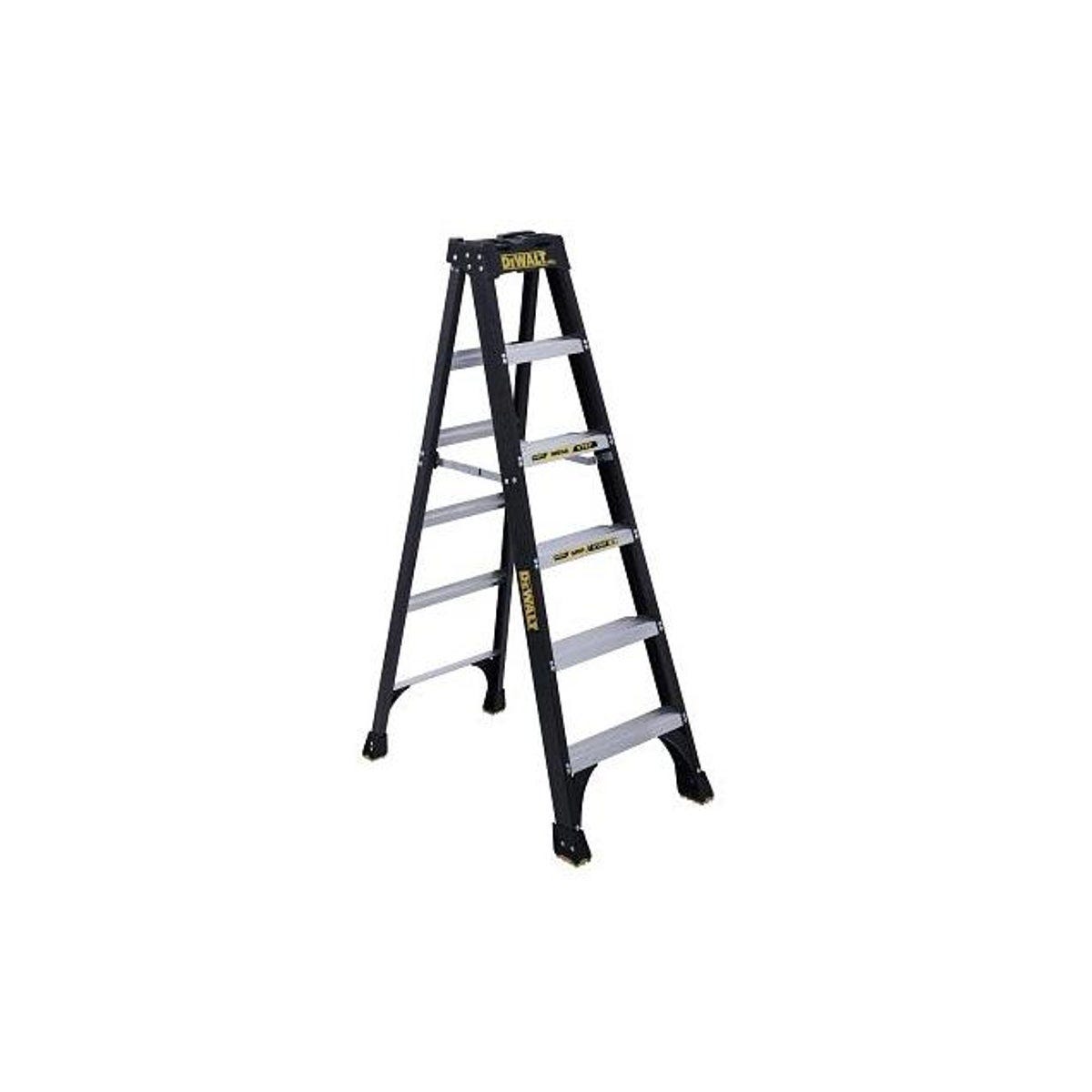 DEWALT 6 Ft. Fiberglass Step Ladder with 300 Lb. Load Capacity Type IA Duty Rating DEWALT 6 Ft. Fiberglass Step Ladder with 300 Lb. Load Capacity Type IA Duty Rating