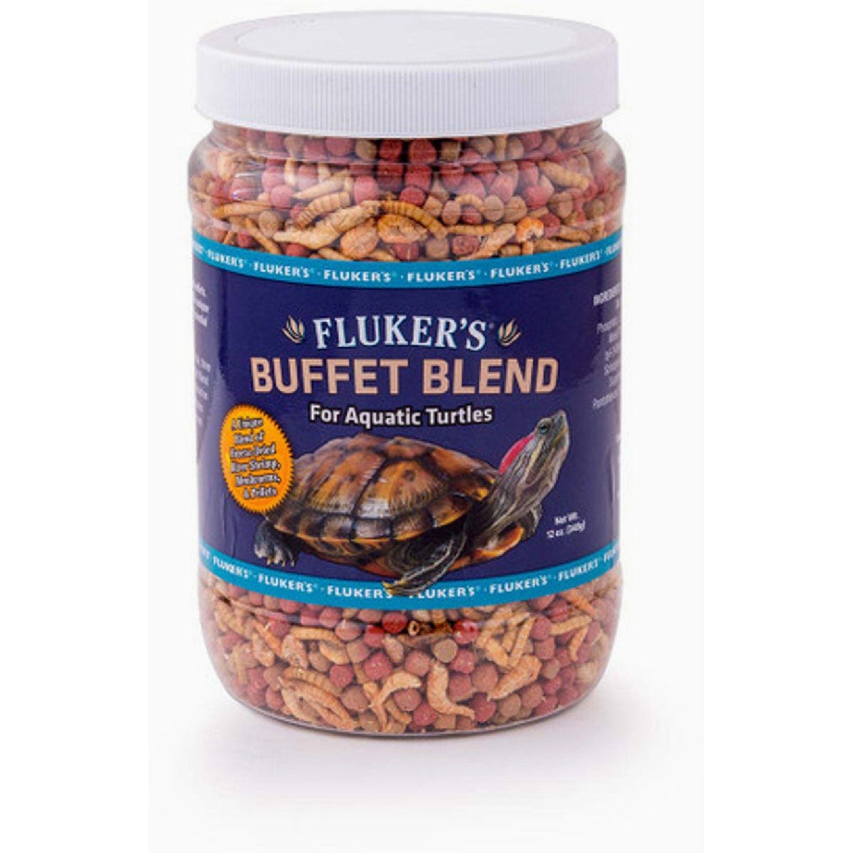 Fluker's 7.5 Ounce Aquatic Buffet Bend Turtle Food