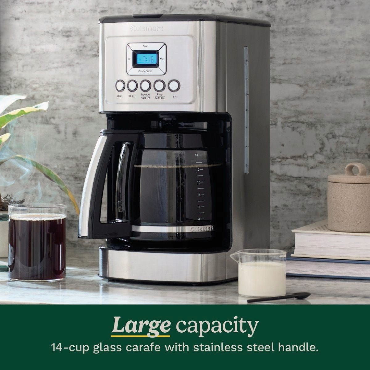 Cuisinart 14-Cup Perfect Temp Programmable Coffee Maker, Stainless - photo 3
