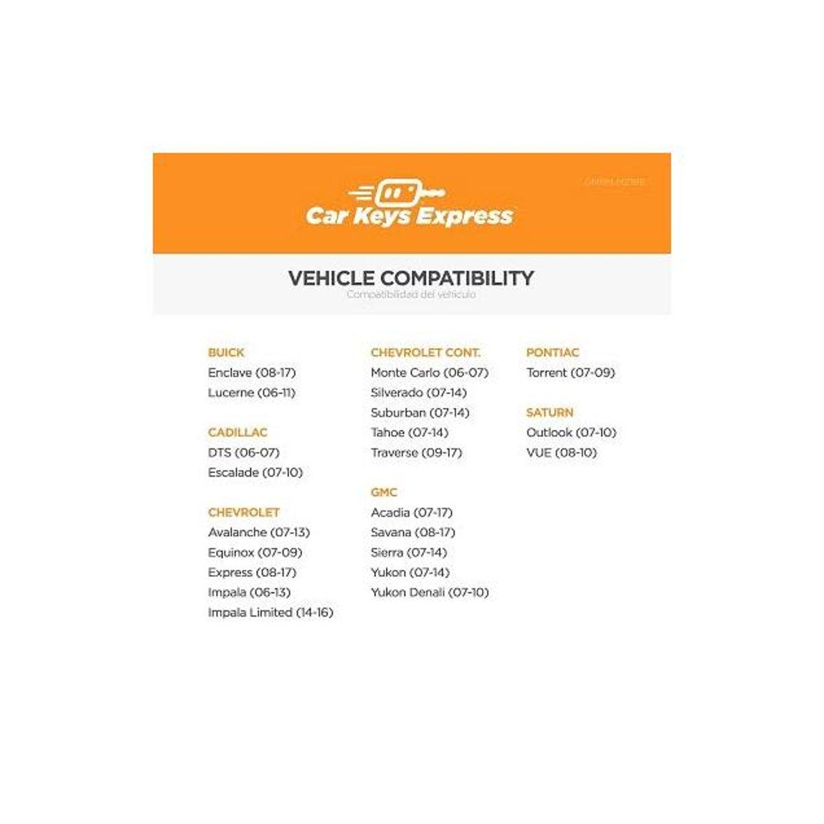 Car Keys Express Buick, Cadillac, Chevrolet, GMC, Pontiac, Saturn Programmer & Car Remote - photo 4