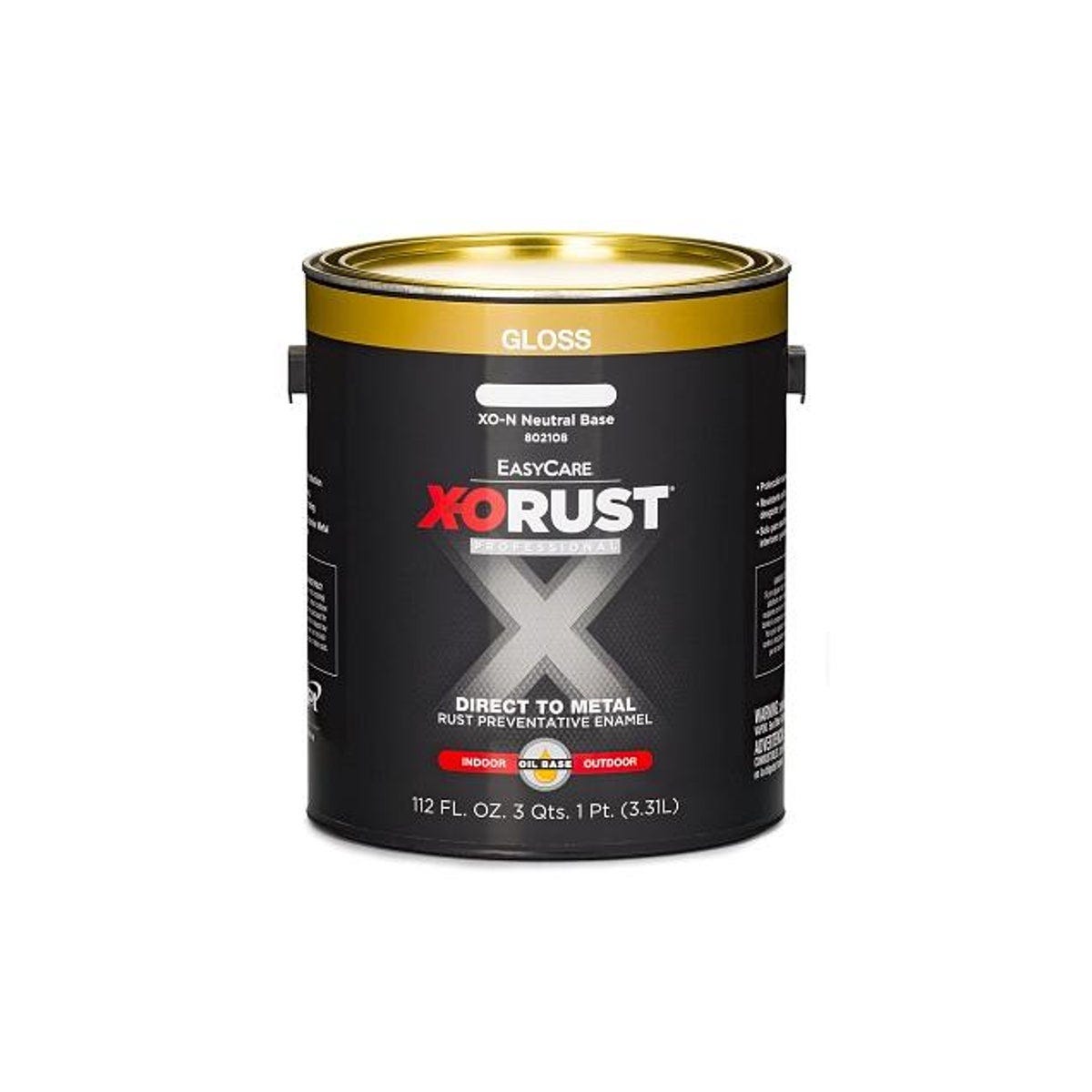 EasyCare X-O Rust Premium 1 Gal. Gloss Neutral Base Oil-Base Anti-Rust Enamel