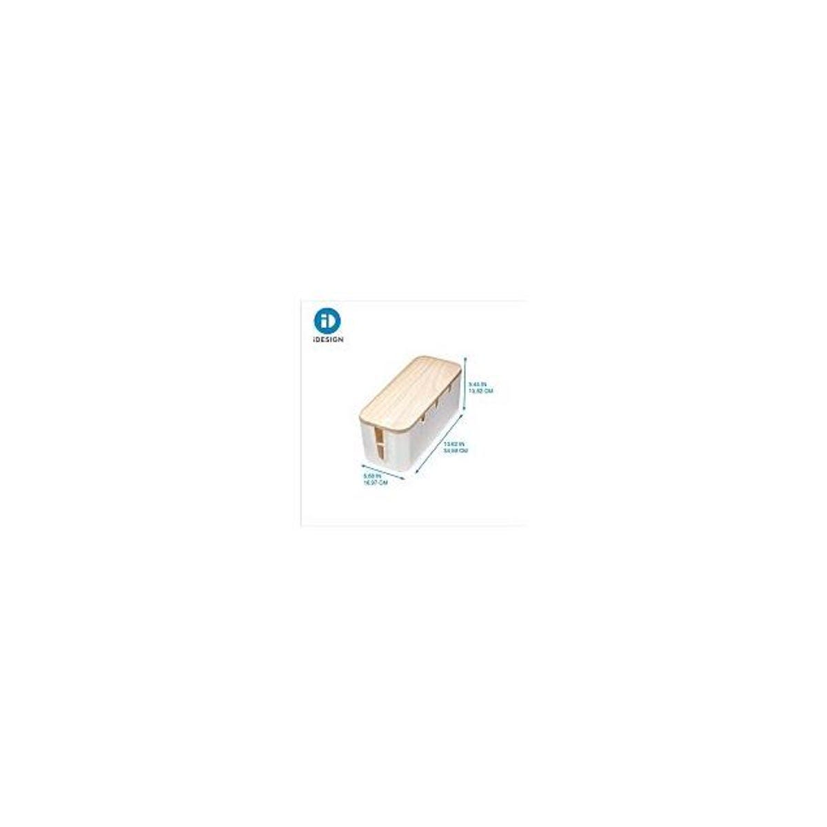 iDesign Coconut/Natural Cord/Cable Organizer Box iDesign Coconut/Natural Cord/Cable Organizer Box