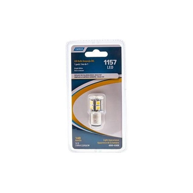 Camco 12V 140 Lumens Bright White LED Replacement RV Bulb