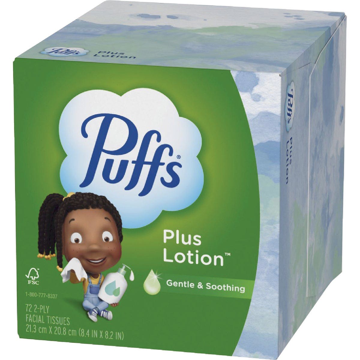 Puffs Plus Lotion Facial Tissus 1 Mega Cube (72-Count) - photo 2