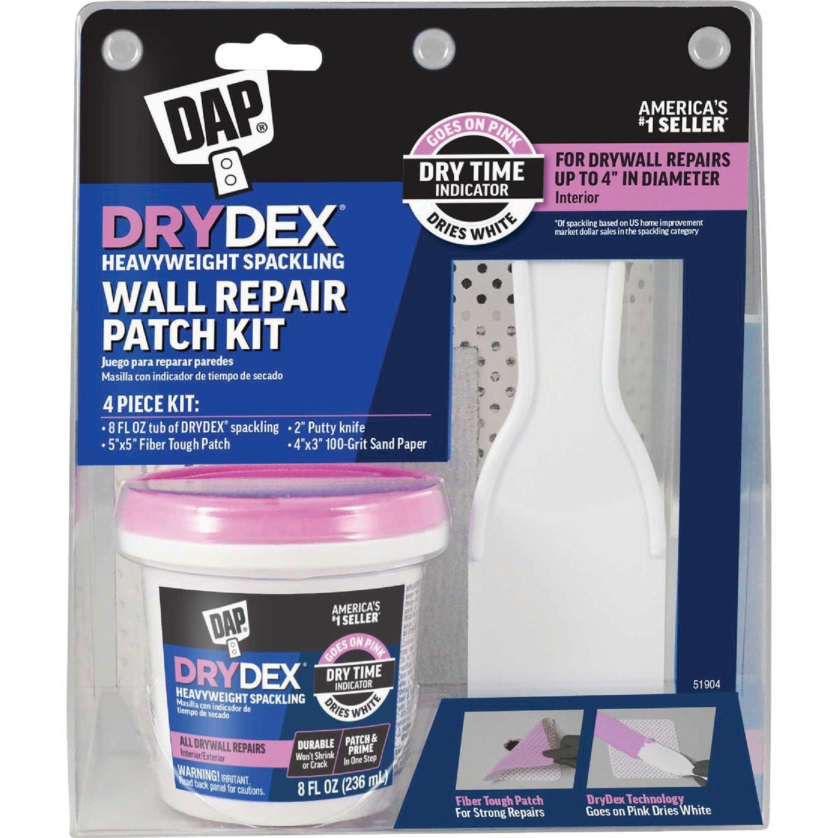 Dap DryDex 8 Oz. Drywall Repair Kit (4-Piece) Dap DryDex 8 Oz. Drywall Repair Kit (4-Piece)