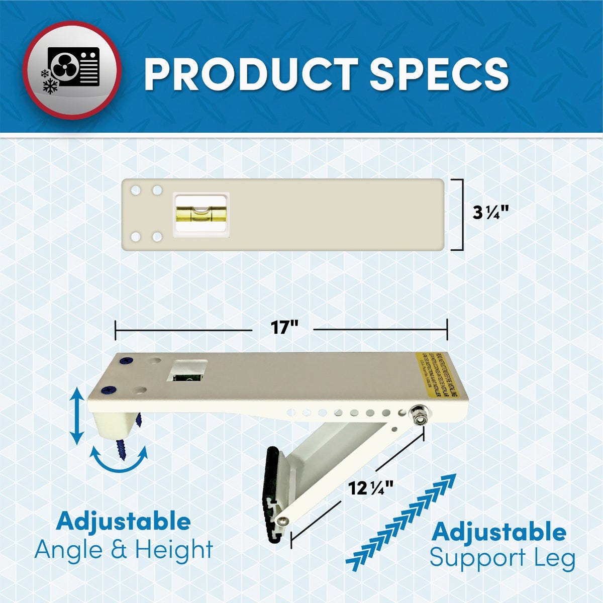 Frost King Heavy-Duty 160 Lb. Load Rating Air Conditioner Support - photo 4