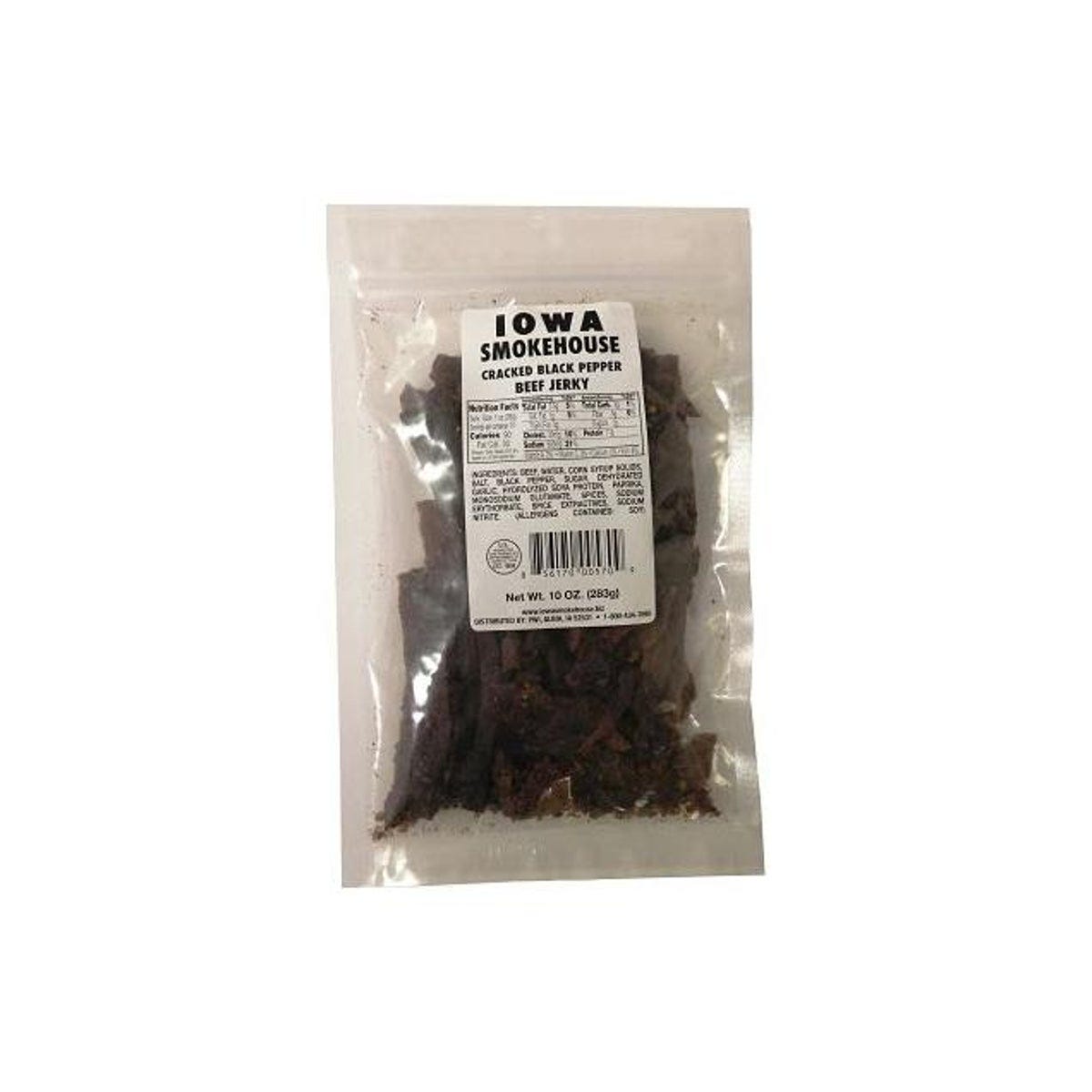 Iowa Smokehouse 10 Oz. Cracked Black Pepper Beef Jerky