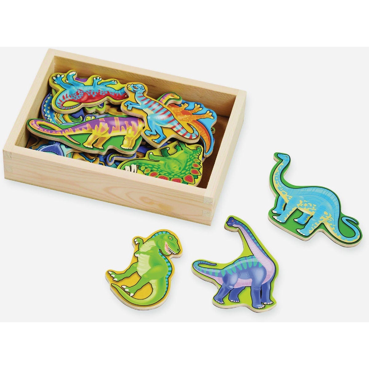 Melissa & Doug Wooden Dinosaur Magnets