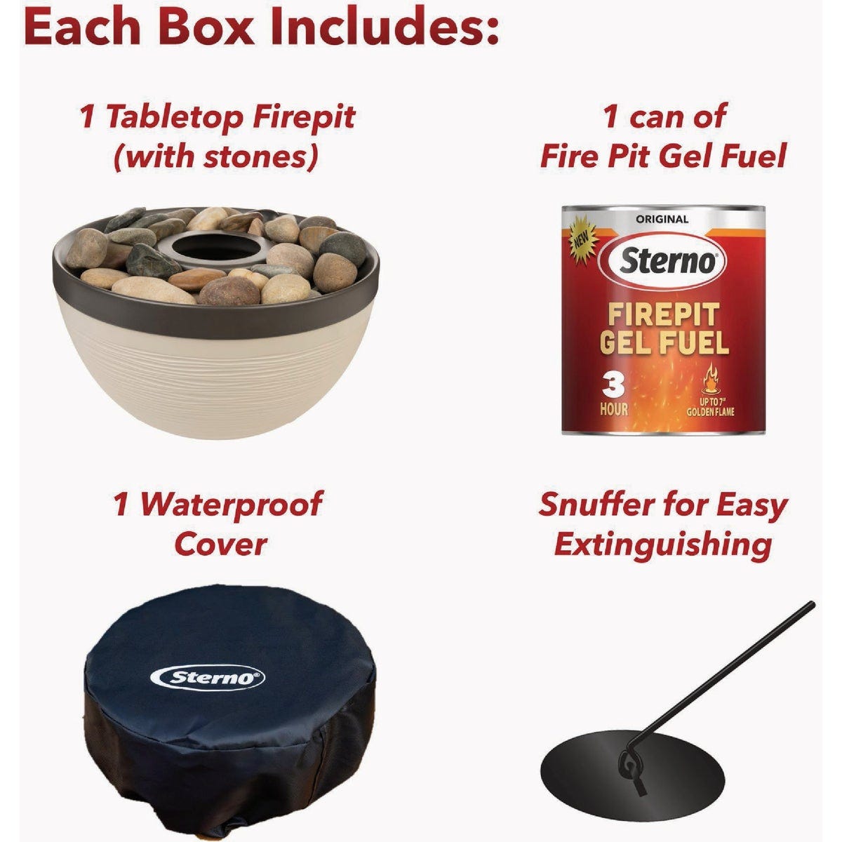 Sterno Medium Cocoa & Sand with Dark Brown Lid Tabletop Fire Pit - photo 4 Sterno Medium Cocoa & Sand with Dark Brown Lid Tabletop Fire Pit - photo 4