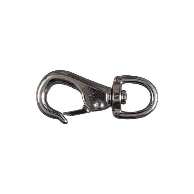 National Hardware 3/4 x 3.375 In. Round Swivel Eye Nickel Snap Hook National Hardware 3/4 x 3.375 In. Round Swivel Eye Nickel Snap Hook