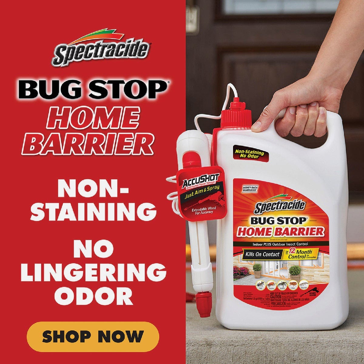 Spectracide Bug Stop Home Barrier 1.33 Gal. Ready To Use Battery ...