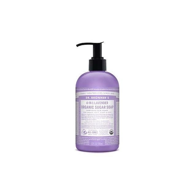 Dr. Bronner's 4-In-1 12 Oz. Organic Lavender Sugar Soap