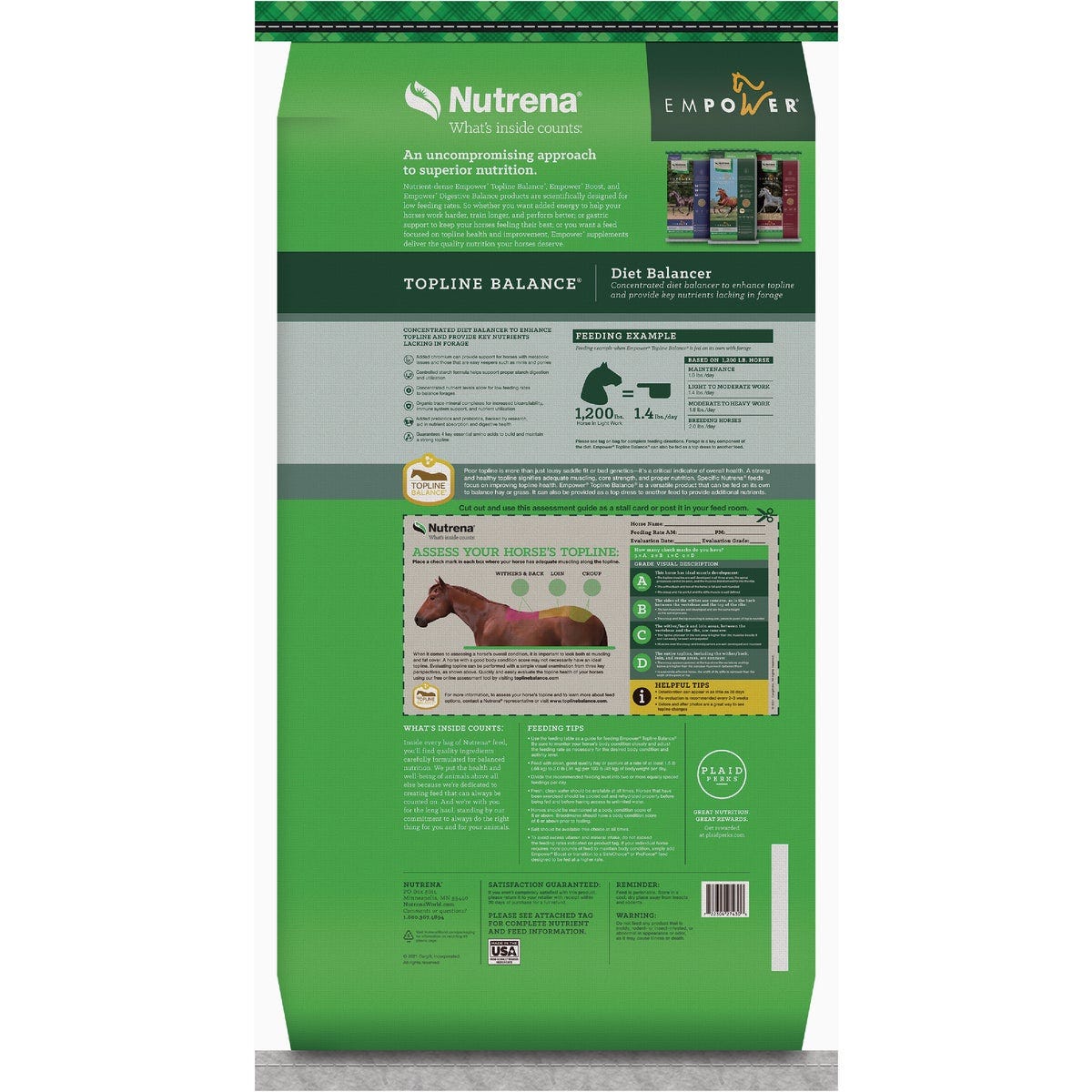 Nutrena Empower Topline Balance Horse Feed, 40 Lb. - photo 2