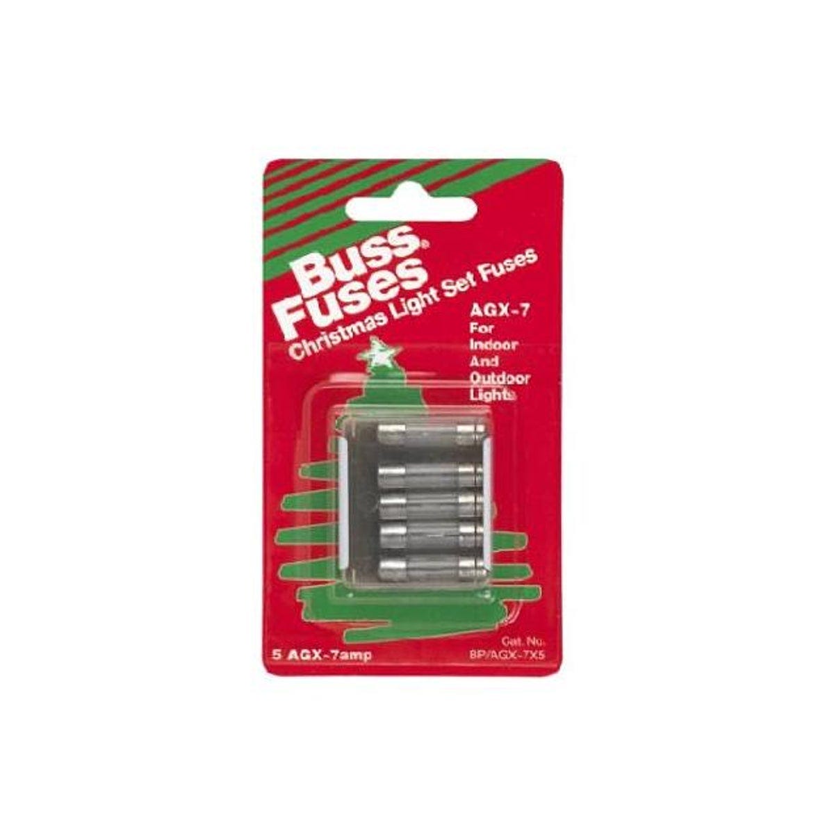 Cooper Bussmann 7A Glass Tube Christmas Holiday Light Fuse (5-Pack) Cooper Bussmann 7A Glass Tube Christmas Holiday Light Fuse (5-Pack)