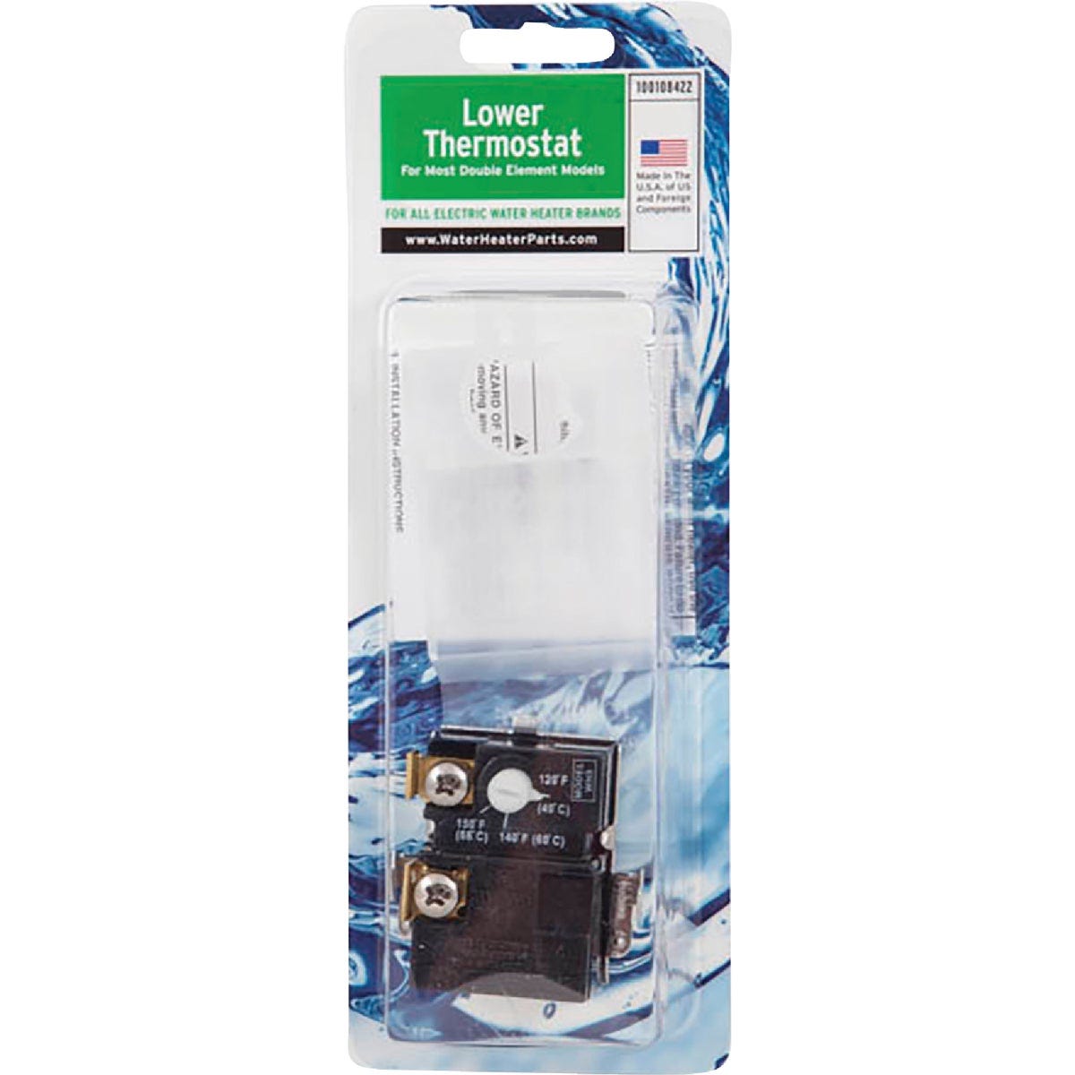 Reliance (WH9) Lower Electric Water Heater Thermostat For 2-Element Models Reliance (WH9) Lower Electric Water Heater Thermostat For 2-Element Models
