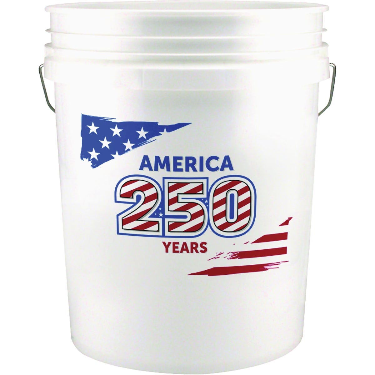 Do it Best 5 Gal. White Bucket with America 250 Years Logo Do it Best 5 Gal. White Bucket with America 250 Years Logo