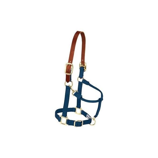 Weaver Leather 1 In. Navy Nylon Breakaway Halter, Average Size Horse Weaver Leather 1 In. Navy Nylon Breakaway Halter, Average Size Horse