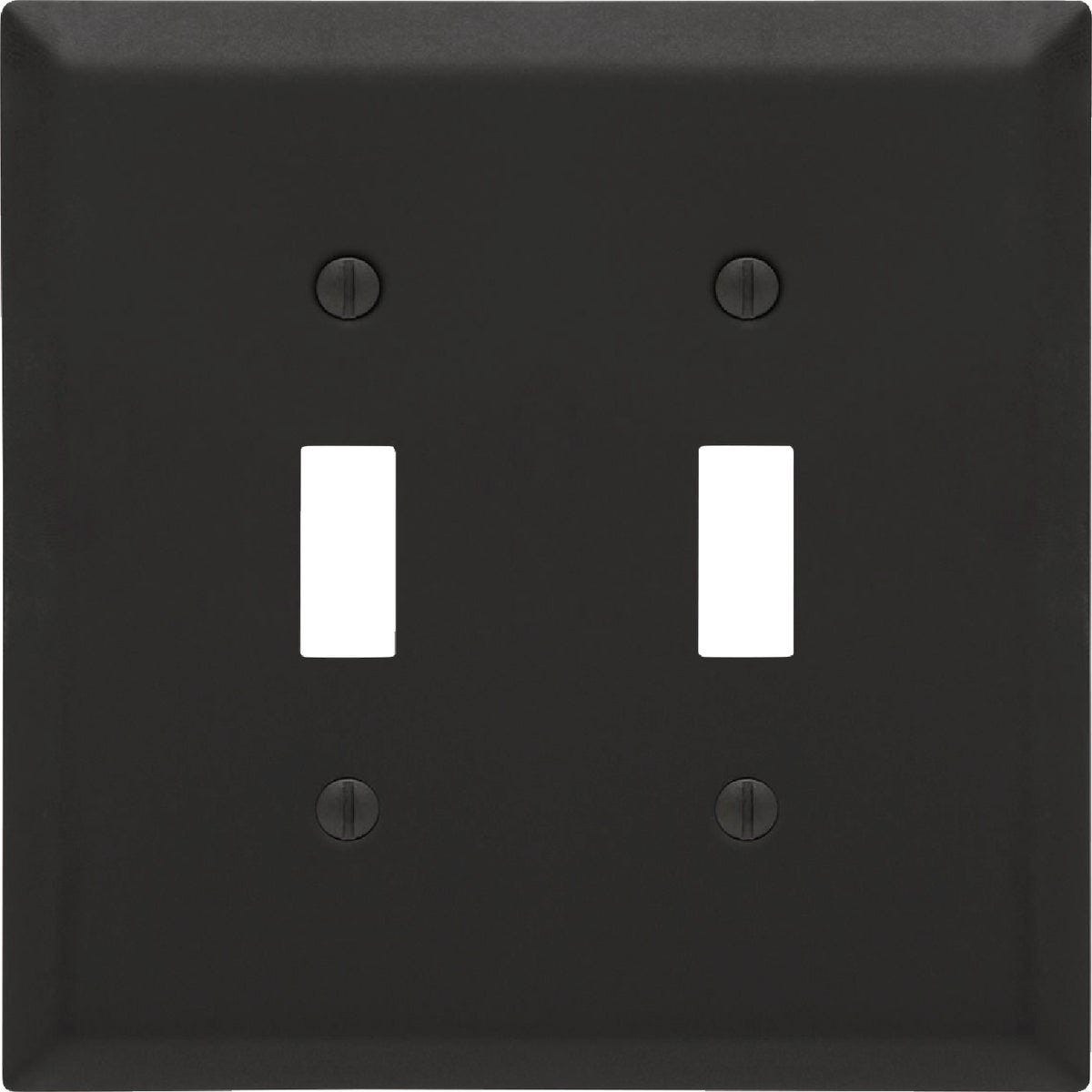 Amerelle Century 2-Gang Steel Toggle Switch Wall Plate, Black - photo 2 Amerelle Century 2-Gang Steel Toggle Switch Wall Plate, Black - photo 2