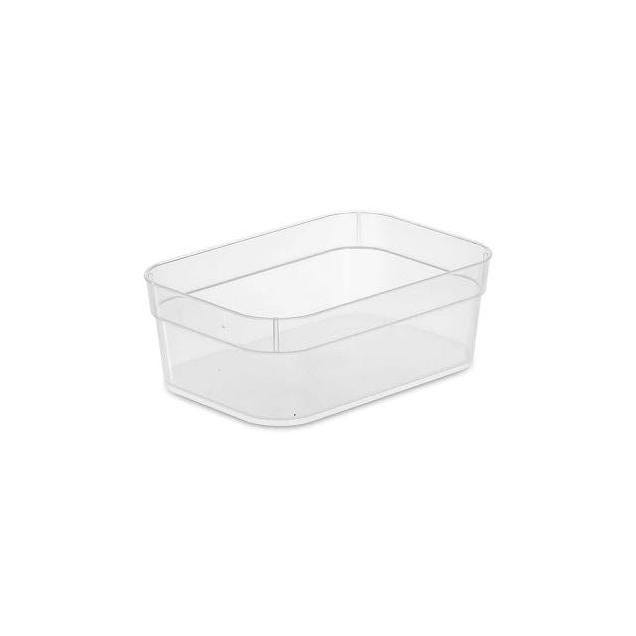 Sterilite 7 x 4-7/8 x 2-1/2 In. Clear Medium Storage Trays (3-Pack)