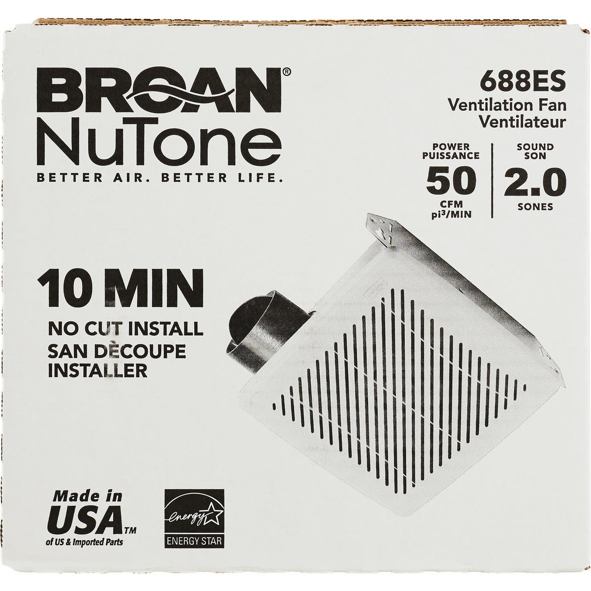 Broan Economy 50 CFM 2.0 Sones 120V Bath Exhaust Fan - photo 2 Broan Economy 50 CFM 2.0 Sones 120V Bath Exhaust Fan - photo 2