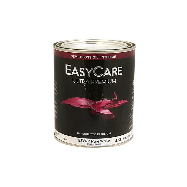 EasyCare Ultra Premium 1 Qt. Pure White Semi-Gloss Oil Base Kitchen & Bath Enamel
