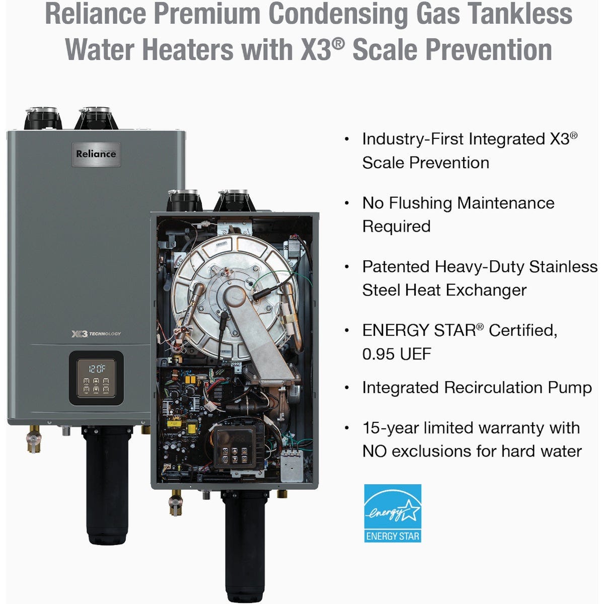 Reliance Premium Condensing 199,000 BTU Natural Gas or Propane Tankless Water Heater - photo 6 Reliance Premium Condensing 199,000 BTU Natural Gas or Propane Tankless Water Heater - photo 6