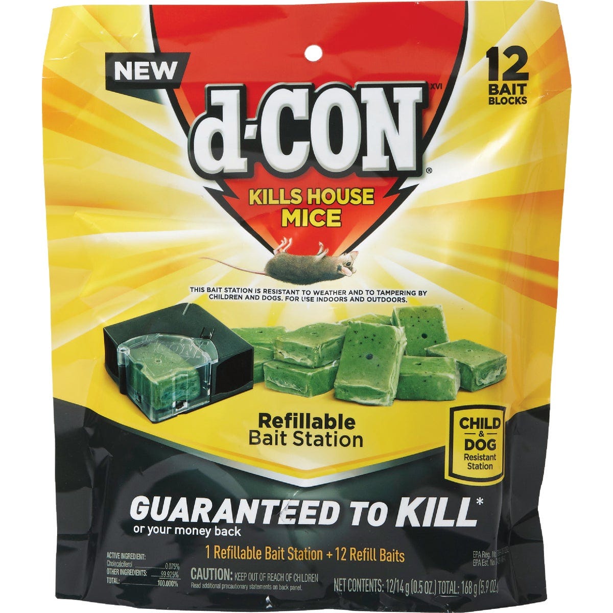 D-Con Refillable Corner Fit Mouse Bait Station (12-Refill) - photo 3
