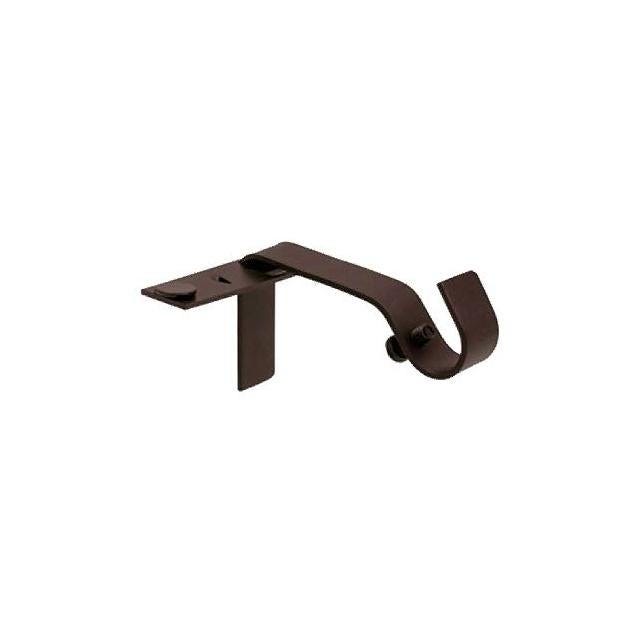 Kenney 5/8 In. Oil Rubber Bronze Fast Fit No-Measure Curtain Rod Bracket